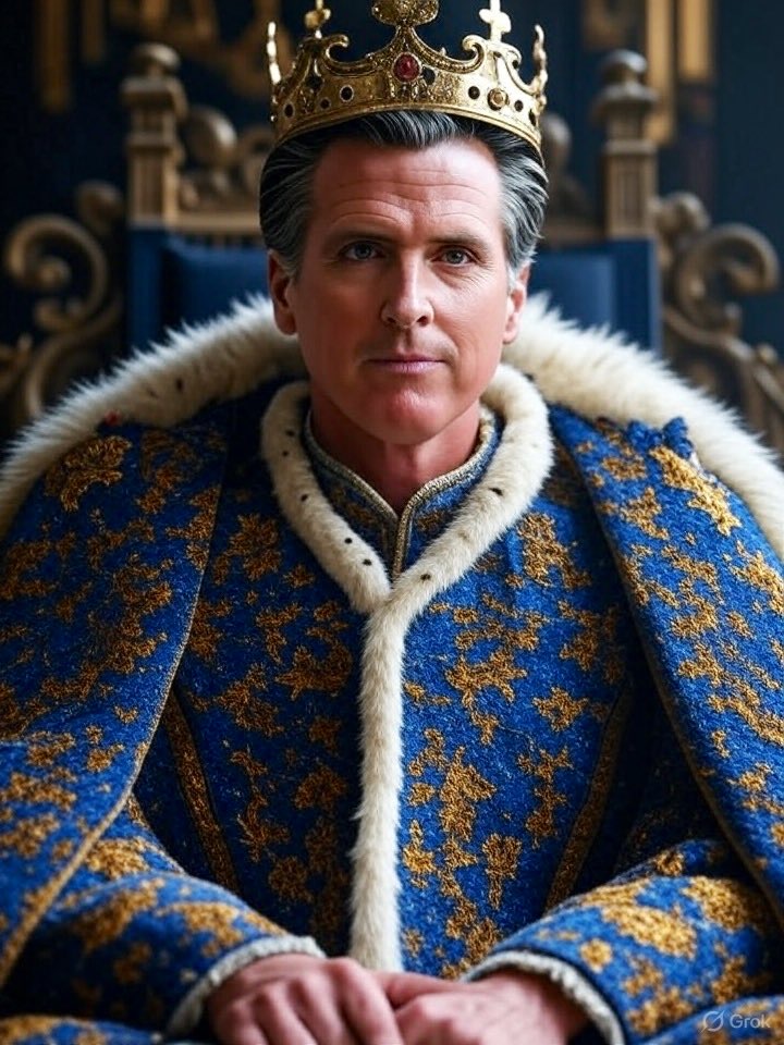 Newsom King of Gaslighting Blank Meme Template