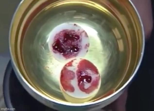 Could a non-Christian prove that this is not the blood and body of Jesus? | made w/ Imgflip meme maker