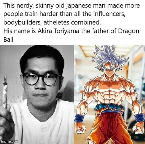 inspiration comes in the weirdest wahs | image tagged in dragon ball,anime,workout,gym,hope,funny | made w/ Imgflip meme maker