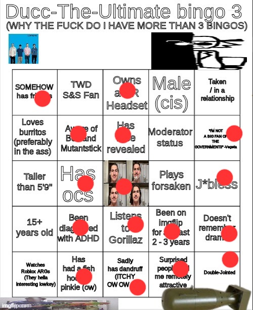 Ducc-The-Ultimate bingo 3 | image tagged in ducc-the-ultimate bingo 3 | made w/ Imgflip meme maker