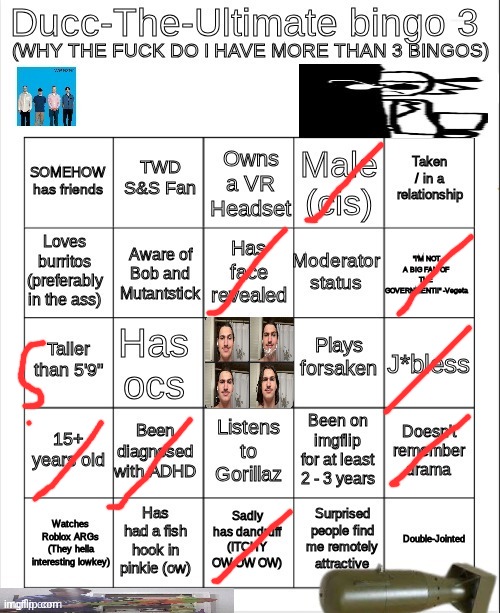 . | image tagged in ducc-the-ultimate bingo 3 | made w/ Imgflip meme maker