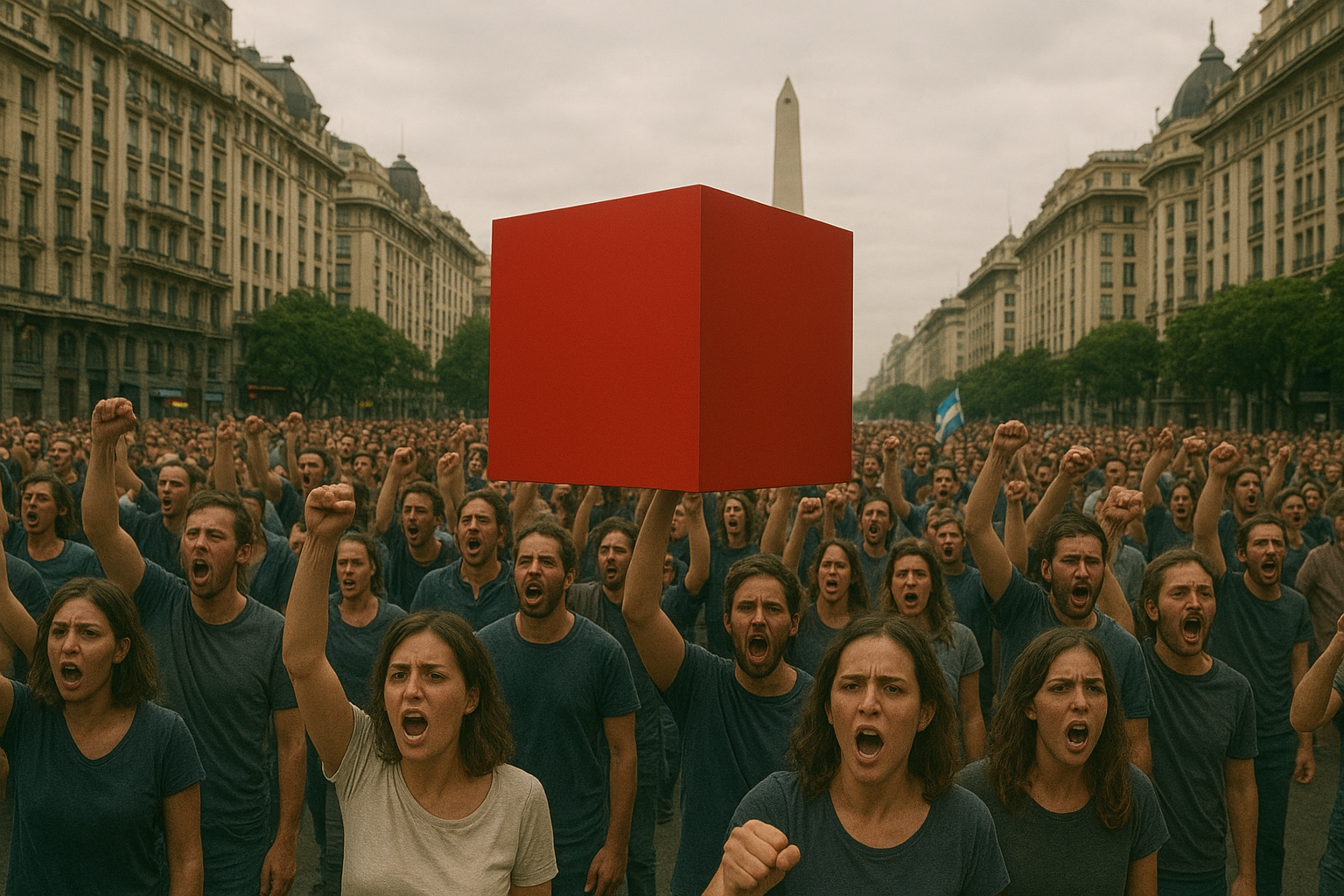 Protesta Cubo Blank Meme Template
