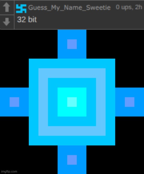 ik its 15x15 but I hated how it was off center | made w/ Imgflip meme maker