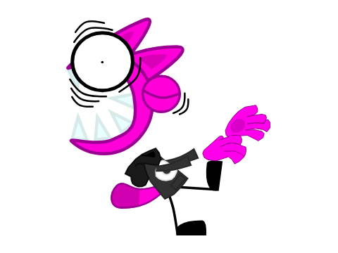 Feral being hurt by air Blank Meme Template