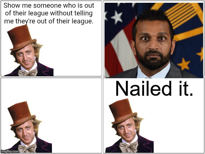 Show me someone who is out of their league without telling me they're out of their league. | image tagged in nailed it wonka | made w/ Imgflip meme maker