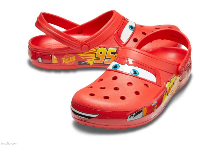 Lightning McQueen Croc | image tagged in lightning mcqueen croc | made w/ Imgflip meme maker