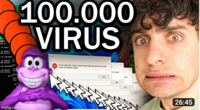100.000 virus | image tagged in 100 000 virus | made w/ Imgflip meme maker