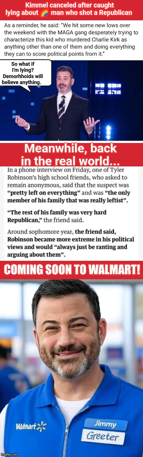 Kimmel canceled after caught lyiñg | Kimmel canceled after caught lying about 🌈  man who shot a Republican | image tagged in memes,keep calm and carry on red,liar,jimmy kimmel | made w/ Imgflip meme maker