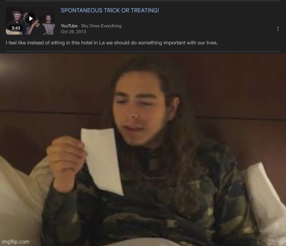 SkyDoesMinecraft Spontaneous trick or treat | image tagged in halloween,youtube,minecraft,2010s | made w/ Imgflip meme maker