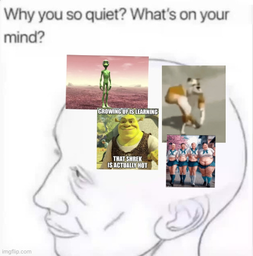 This is a meme my sister made out of the images saved on the tablet. (W) | made w/ Imgflip meme maker