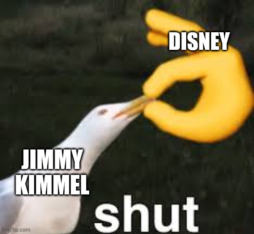 Shut Bird | DISNEY JIMMY KIMMEL | image tagged in shut bird | made w/ Imgflip meme maker
