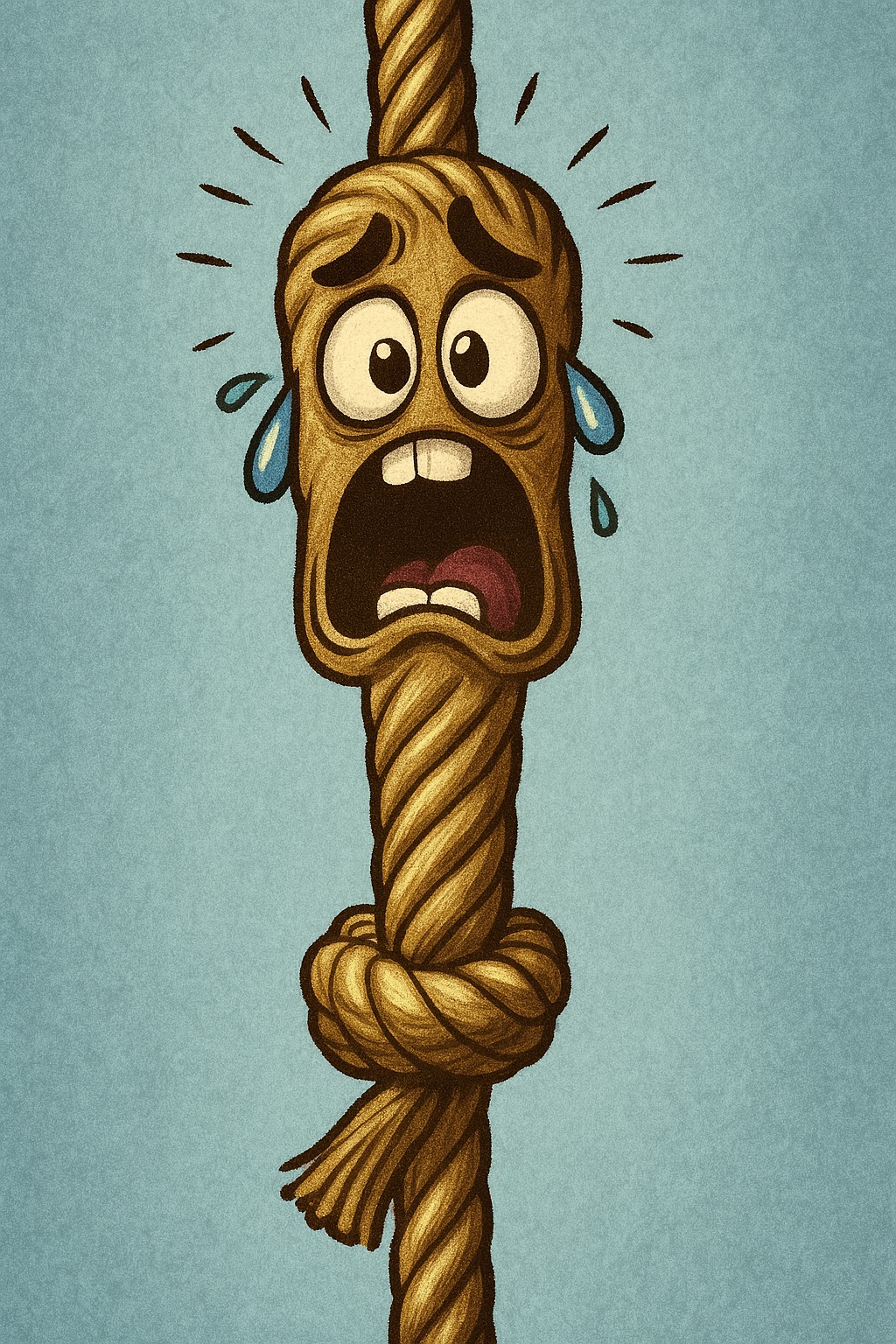 a frayed rope. | image tagged in a frayed rope,kewlew | made w/ Imgflip meme maker