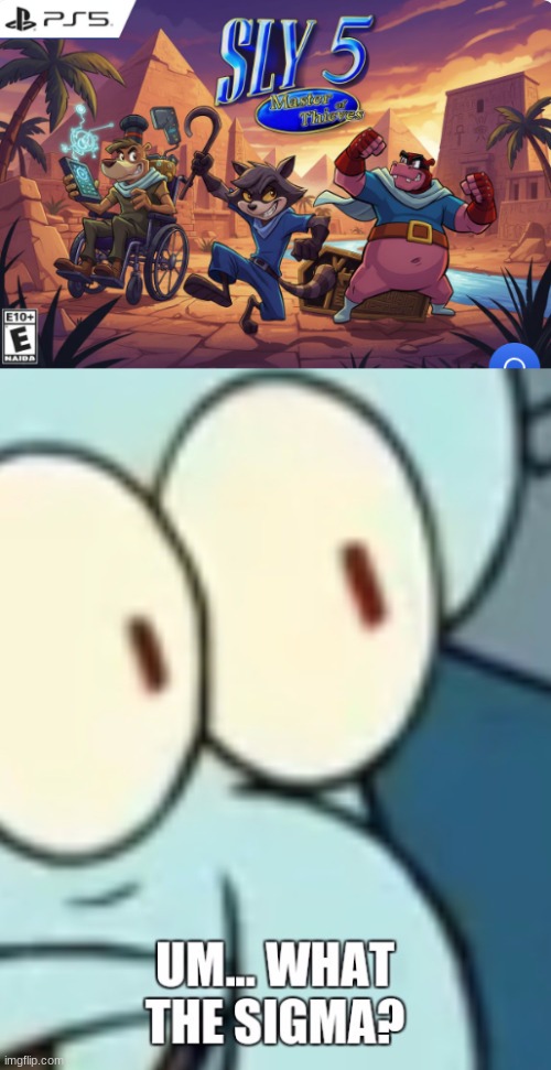 image tagged in what the sigma,sly cooper,ai generated | made w/ Imgflip meme maker