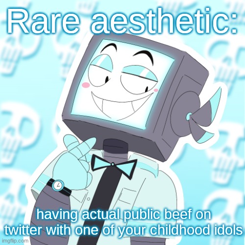 Me and one of the biggest 2018 animation meme community animators have beef with eachother /srs | Rare aesthetic:; having actual public beef on twitter with one of your childhood idols | image tagged in stupid clanker icy | made w/ Imgflip meme maker