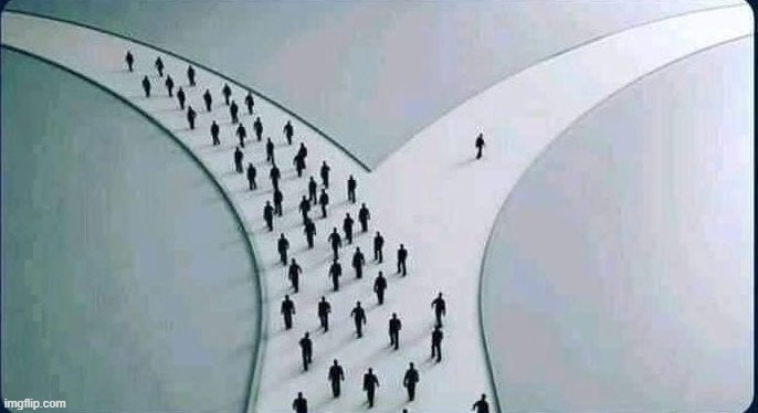 two paths | image tagged in two paths | made w/ Imgflip meme maker