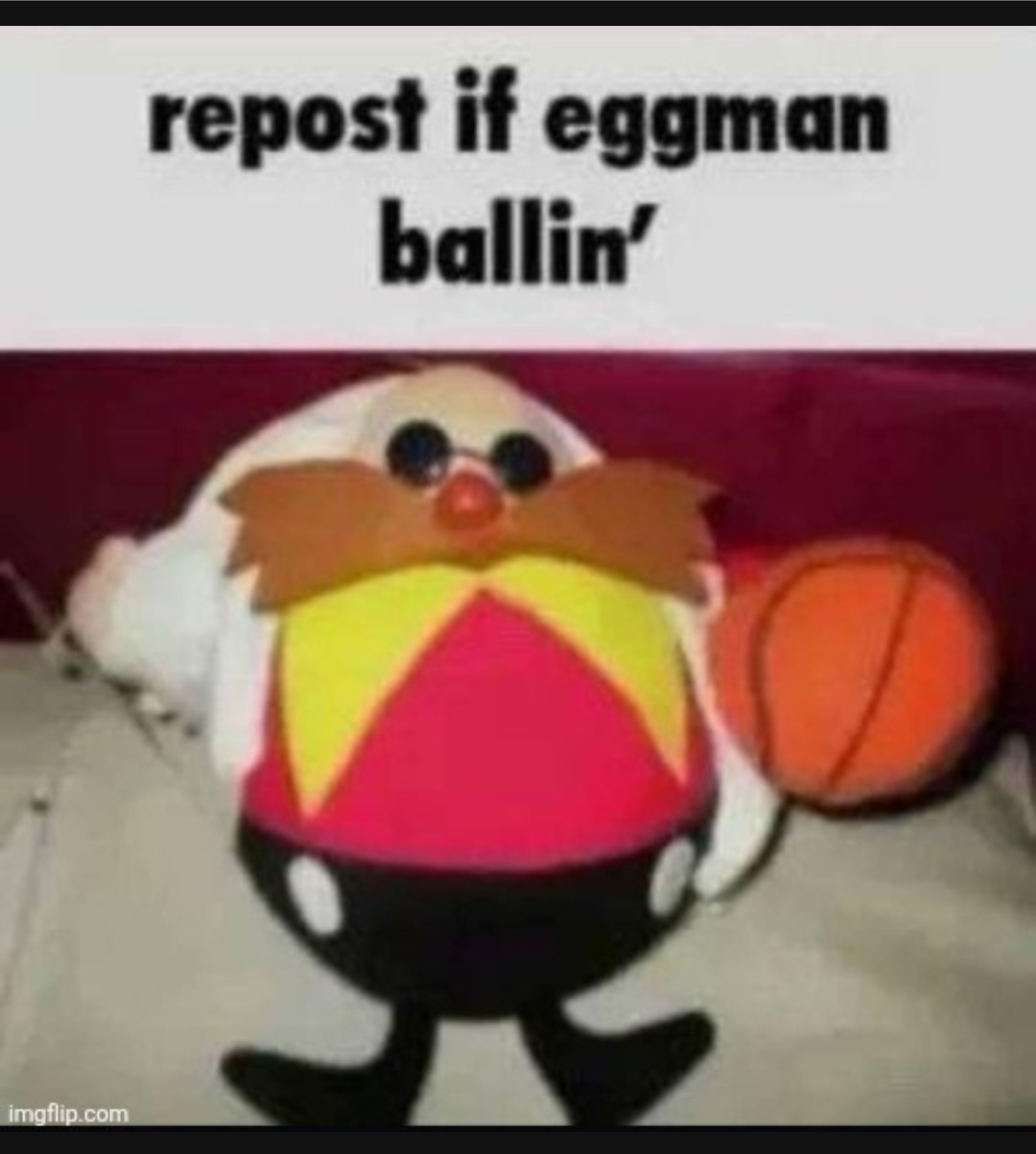 Eggman balling Blank Meme Template