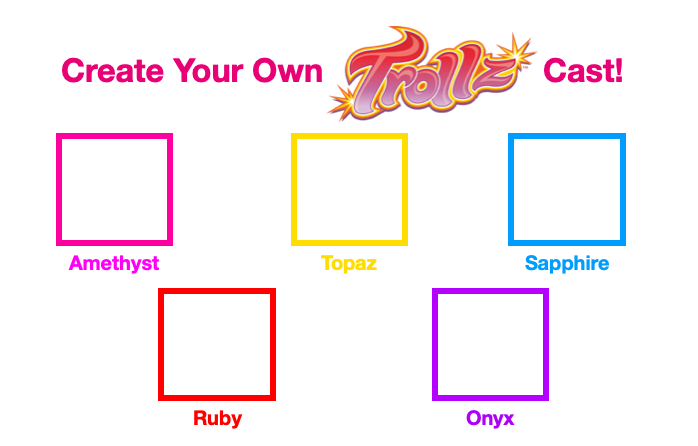 Create Your Own Trollz Cast! Blank Meme Template