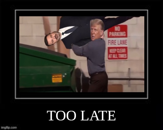 Jimmy Kimmel fired meme | TOO LATE | image tagged in black box meme,memes,jimmy kimmel,black box,too late,funny memes | made w/ Imgflip meme maker