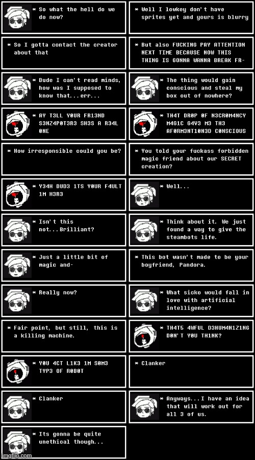 Clanker OCs story part 2 | made w/ Imgflip meme maker