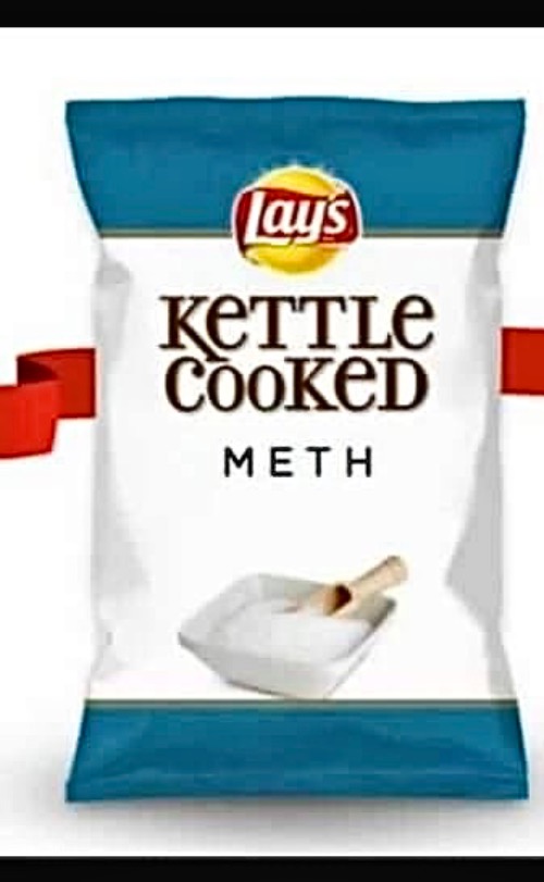 Meth Chips | image tagged in lays chips,meth,funny food,photoshop,dark humor,dark humour | made w/ Imgflip meme maker