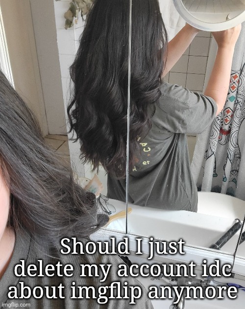 867 5309 | Should I just delete my account idc about imgflip anymore | made w/ Imgflip meme maker