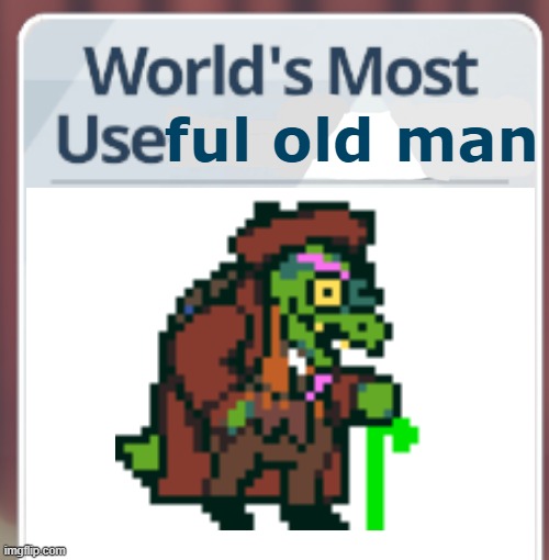 BRUH | ful old man | image tagged in blue archive world's most useless x | made w/ Imgflip meme maker