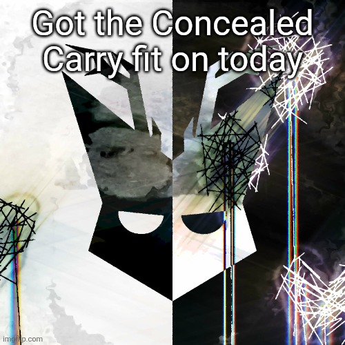 The Mind Electric - travis xsdhgif | Got the Concealed Carry fit on today | image tagged in the mind electric - travis xsdhgif | made w/ Imgflip meme maker