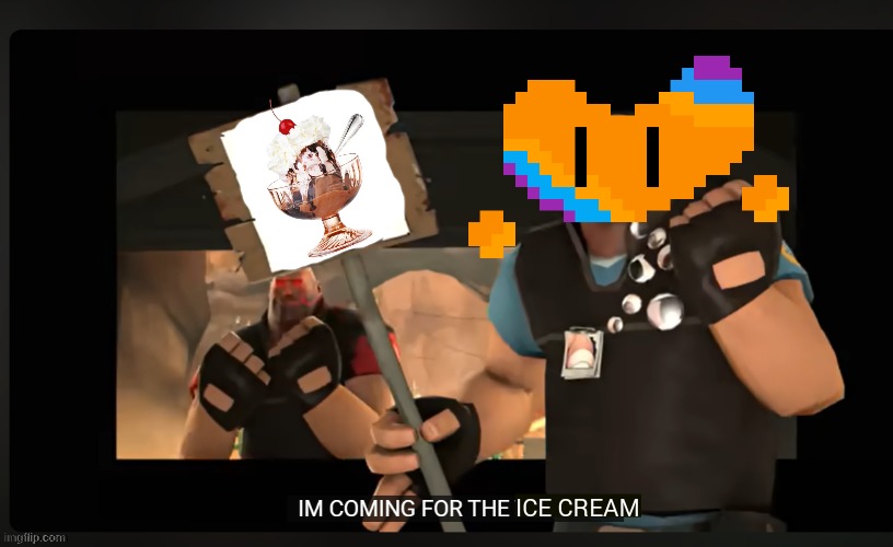 Pootis Engage I'M COMING FOR THE X | ICE CREAM | image tagged in pootis engage i'm coming for the x,ocs,flare,understream | made w/ Imgflip meme maker