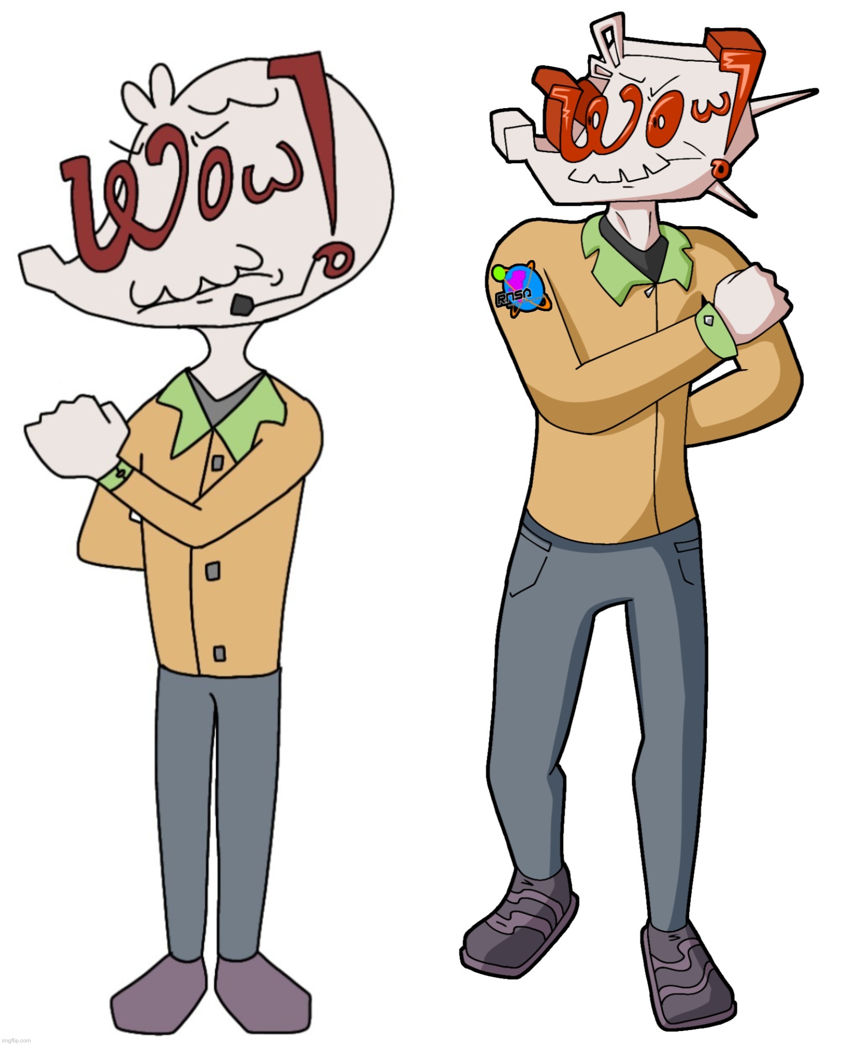 Do yall prefer him as just the humanoid ASCII-oid subspecies or do you like the Radiolarian ASCII-oid subspecies hybrid better | made w/ Imgflip meme maker