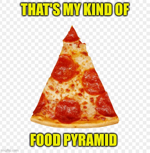 pizza | THAT'S MY KIND OF; FOOD PYRAMID | image tagged in pizza | made w/ Imgflip meme maker