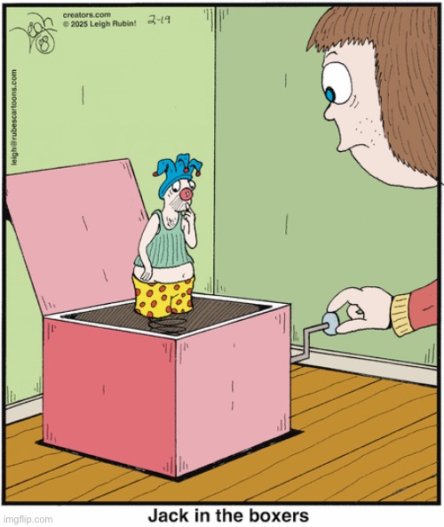 Rubes | image tagged in comics,rubes,jack in the box,boxer shorts | made w/ Imgflip meme maker