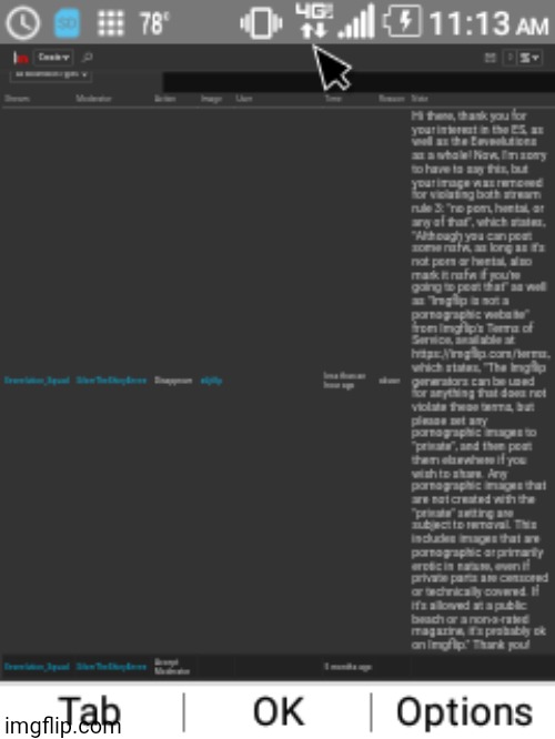 An insane mod note, and yes, that was me. | made w/ Imgflip meme maker