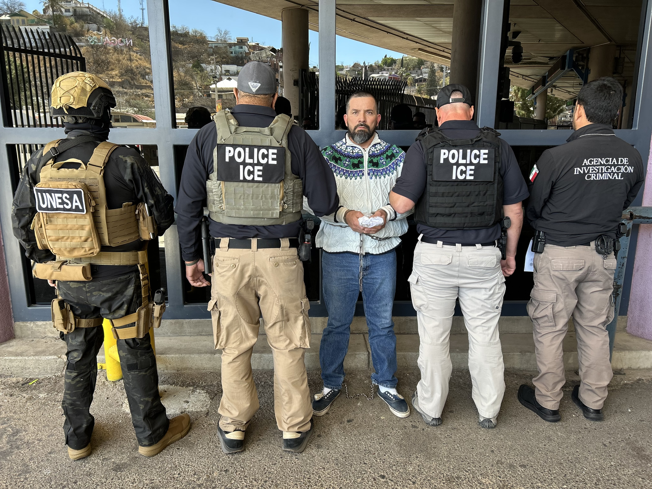 Mexican Ice Agents Blank Meme Template