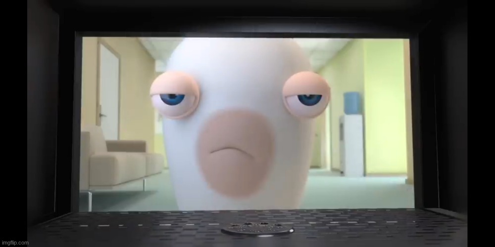 Annoyed Rabbid | image tagged in annoyed rabbid | made w/ Imgflip meme maker