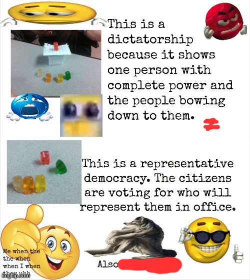 teacher made me make slides for government so I decided to torture her | made w/ Imgflip meme maker