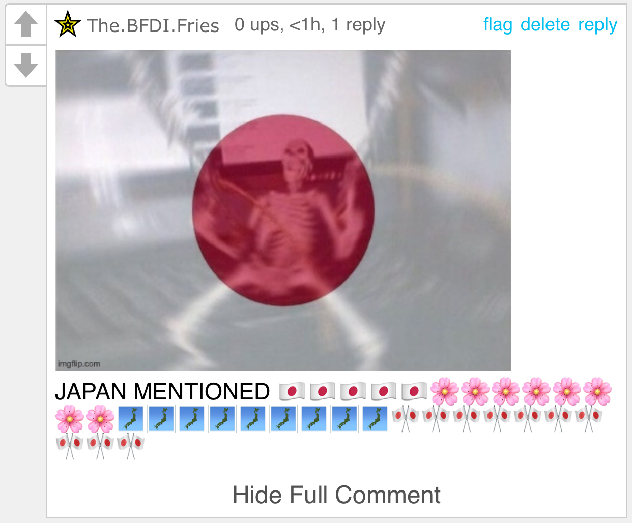 JAPAN MENTIONED Blank Meme Template