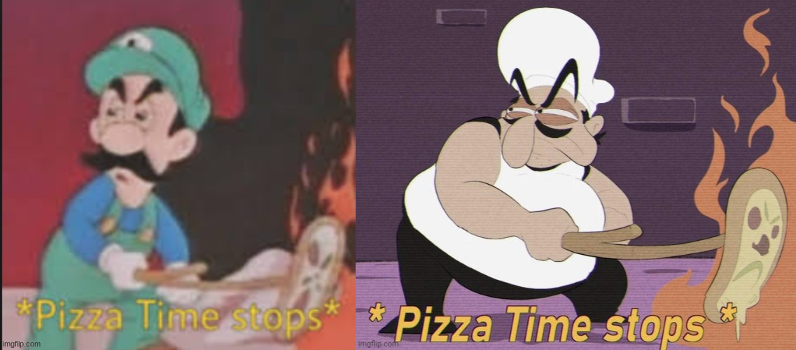 image tagged in pizza time stops,pizza time stops pizza tower edition | made w/ Imgflip meme maker