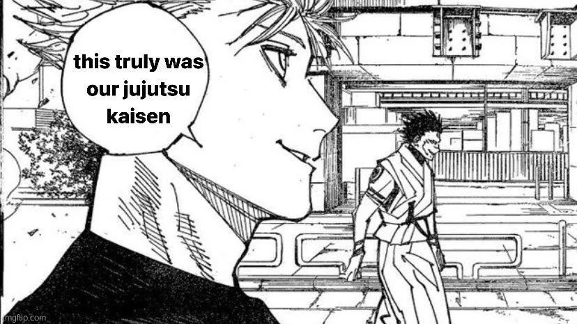 Might draw this panel later | image tagged in this truly was our jujutsu kaisen | made w/ Imgflip meme maker