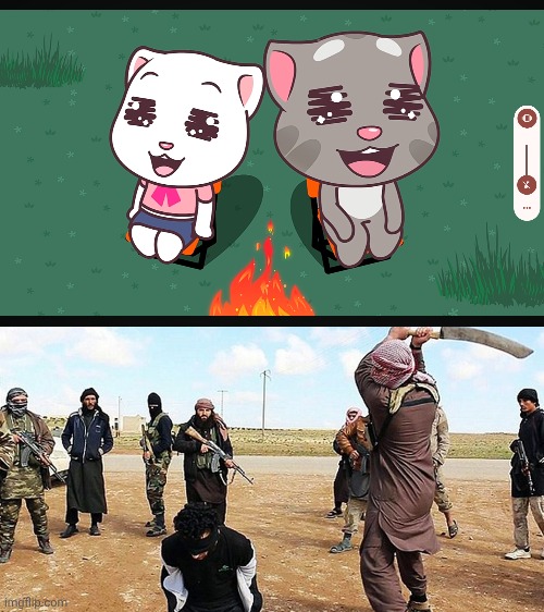 Cute vs Violence Comparsion Blank Meme Template