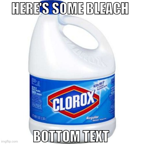 bleach | HERE'S SOME BLEACH BOTTOM TEXT | image tagged in bleach | made w/ Imgflip meme maker