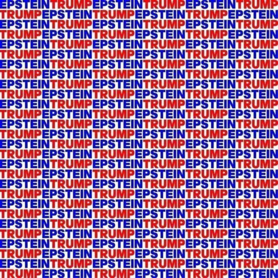 Red, White + Blue. Trump and Epstein joined at the hip forever Blank Meme Template