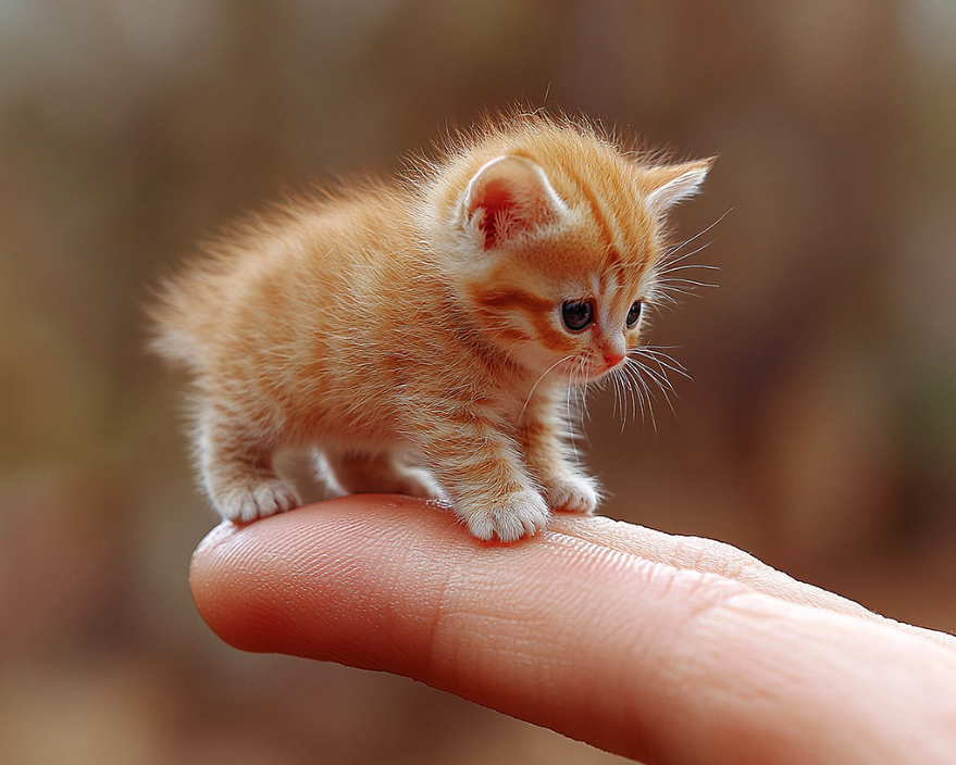 finger kitten Blank Meme Template