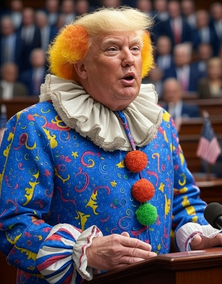 Trump Clown Suit Blank Meme Template
