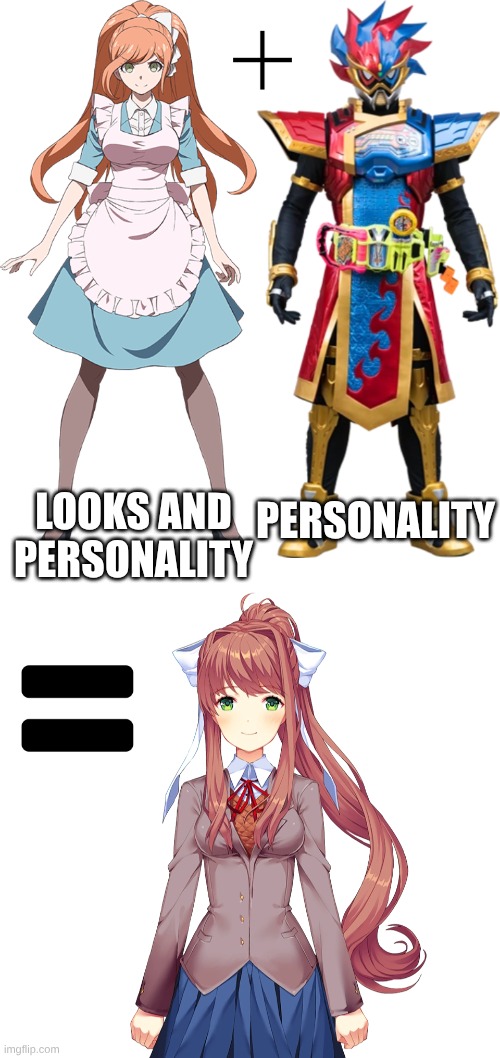 It Was More Than Just The 'Gravity Falls Predicted DDLC' Nonsense | PERSONALITY; LOOKS AND PERSONALITY | image tagged in memes,doki doki literature club,danganronpa,kamen rider,ddlc,gravity falls | made w/ Imgflip meme maker
