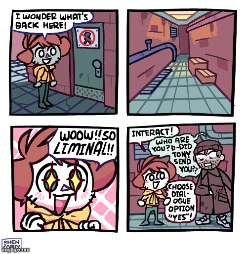 image tagged in door,liminal,spce,liminal space,video game,dialogue | made w/ Imgflip meme maker