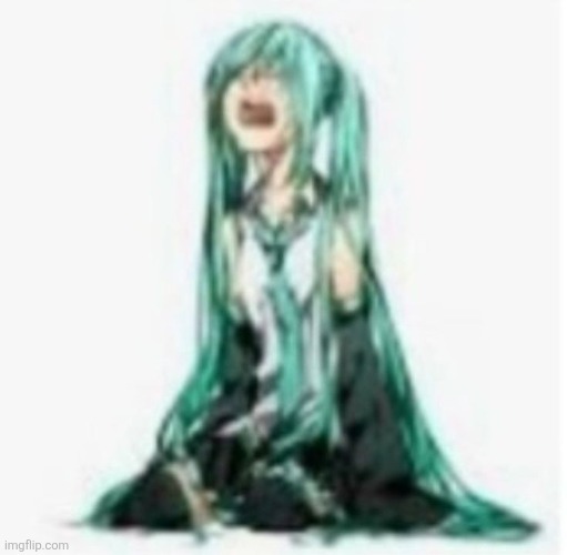 Miku Sad | image tagged in miku sad | made w/ Imgflip meme maker