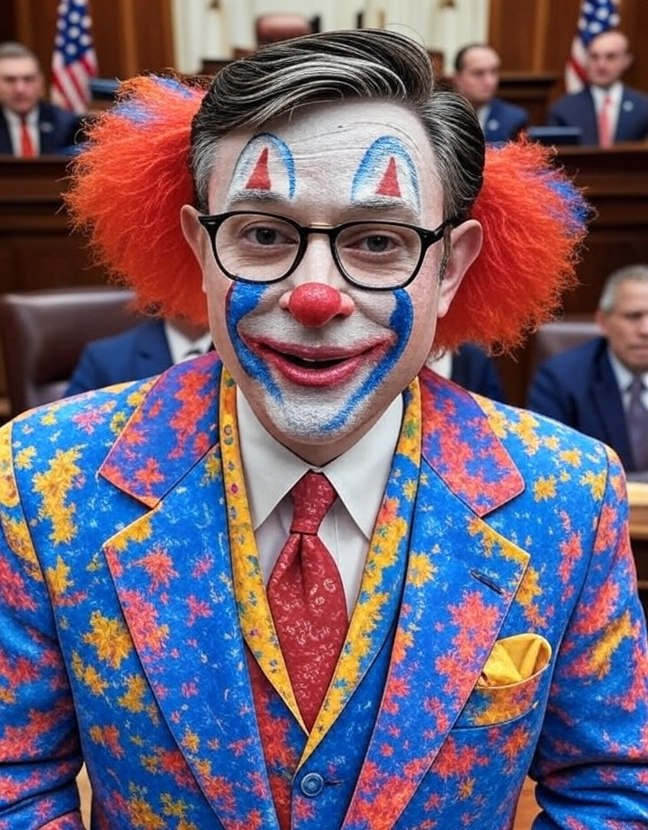 Mike Johnson Republican Clown Speaker House MAGA Blank Meme Template