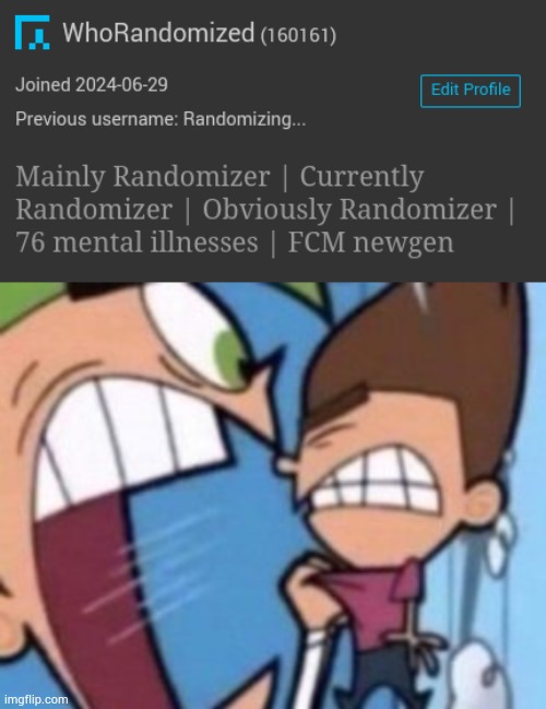 why does this ass prev name doesnt disappear because | image tagged in fairly odd parents yell | made w/ Imgflip meme maker