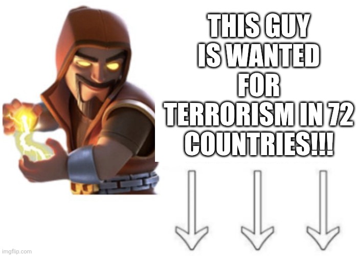 Title | THIS GUY IS WANTED FOR TERRORISM IN 72 COUNTRIES!!! | image tagged in sex the movie featuring joe biden | made w/ Imgflip meme maker