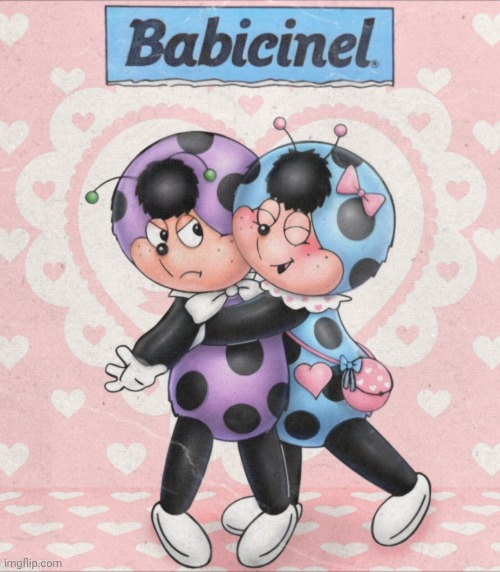 Cococinel 1992 (Cocomiel): Babicinel (Babimiel) | image tagged in cococinel,babicinel,love bug | made w/ Imgflip meme maker
